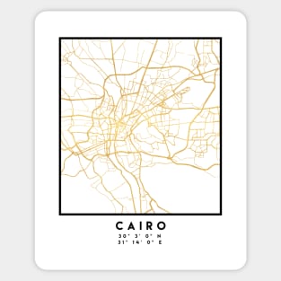 CAIRO EGYPT CITY STREET MAP ART Sticker